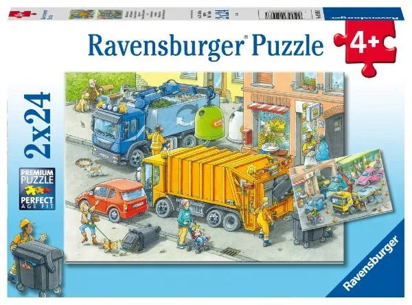 Ravensburger  Working Trucks Puzzle 2x24pc