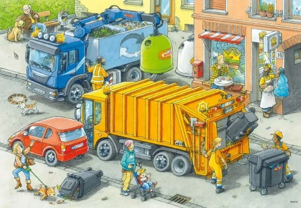 Ravensburger  Working Trucks Puzzle 2x24pc