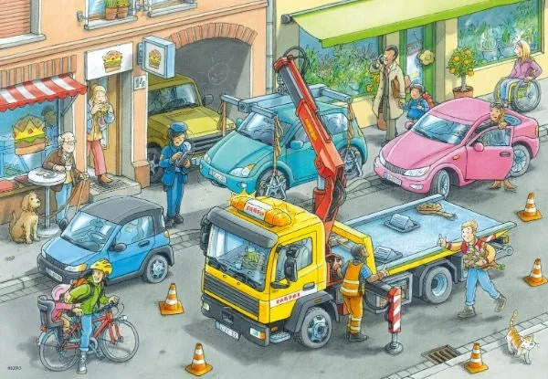 Ravensburger  Working Trucks Puzzle 2x24pc