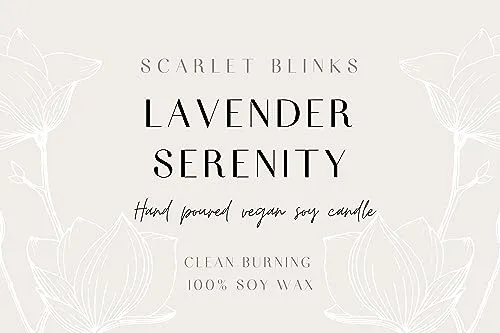 Scarlet Blinks Lavender Serenity | Soy Wax Candles | Aroma Therapy Candles | Burning Time :-45 HRS Pack of 3