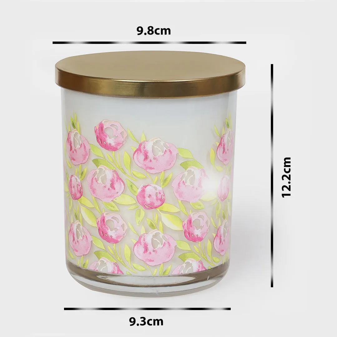 Scented Serenity 15 Oz Decal Glass Candle