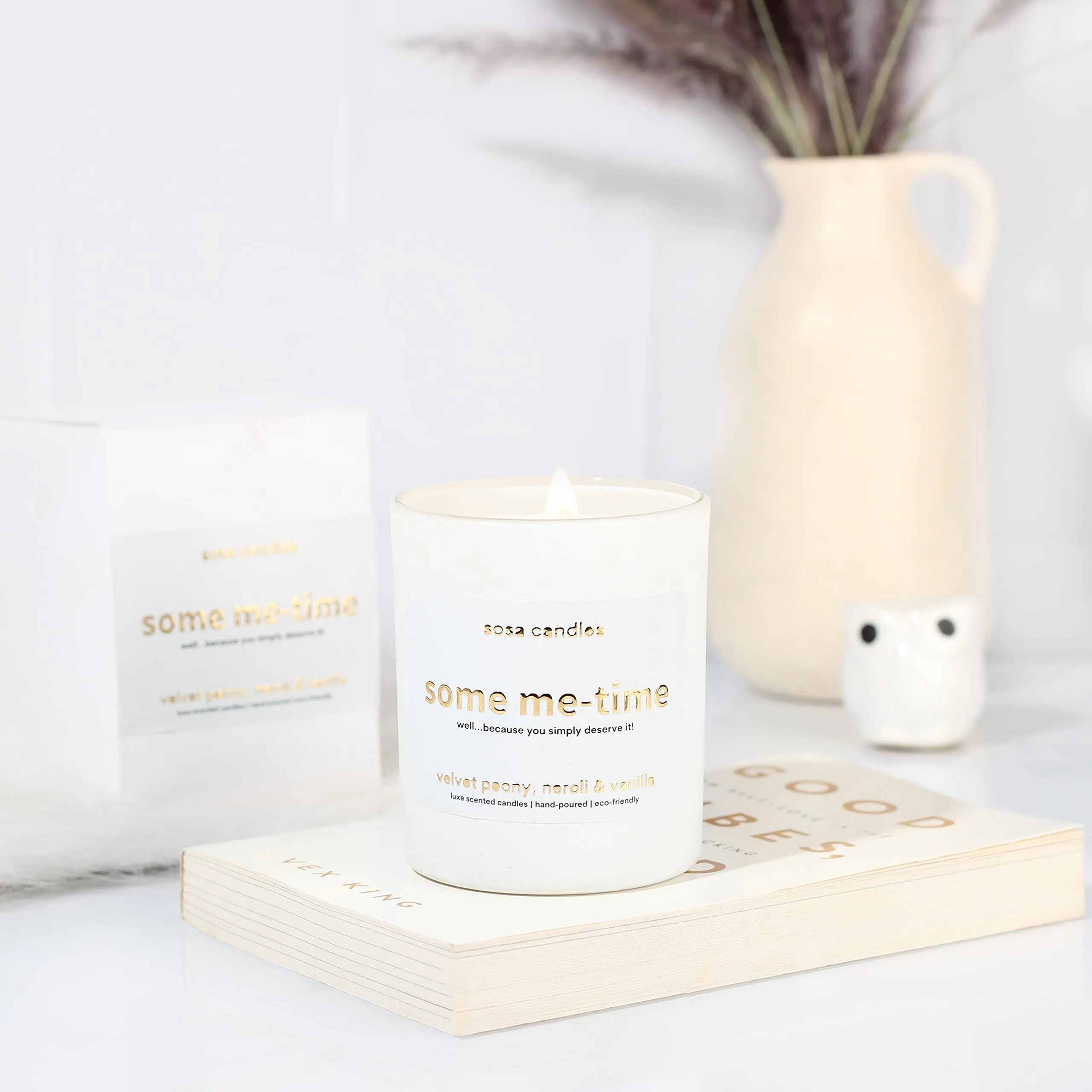 Some Me Time Scented Candles Gift Set | Scented Candles for Home Decor | Self Love Gifts for Women, Men | Home Decor Items | Scented Candles for Relaxing | Candle Gift Set -45  hr