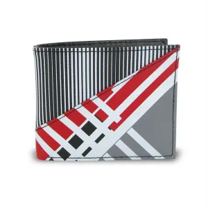 Stylish Young Men"s Graphic Stripe Bifold Wallet