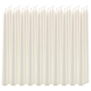 Tall 10" Unscented Dripless 30 Pack Taper Candles