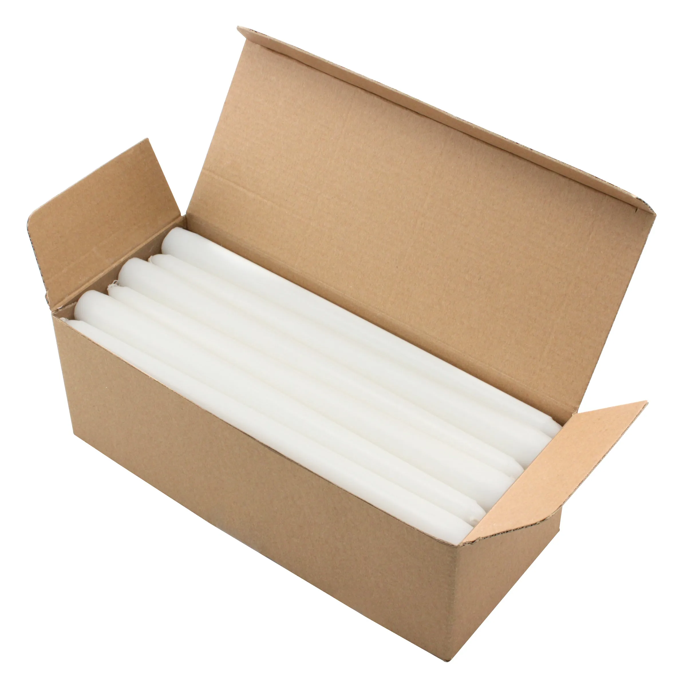 Tall 10" Unscented Dripless 30 Pack Taper Candles