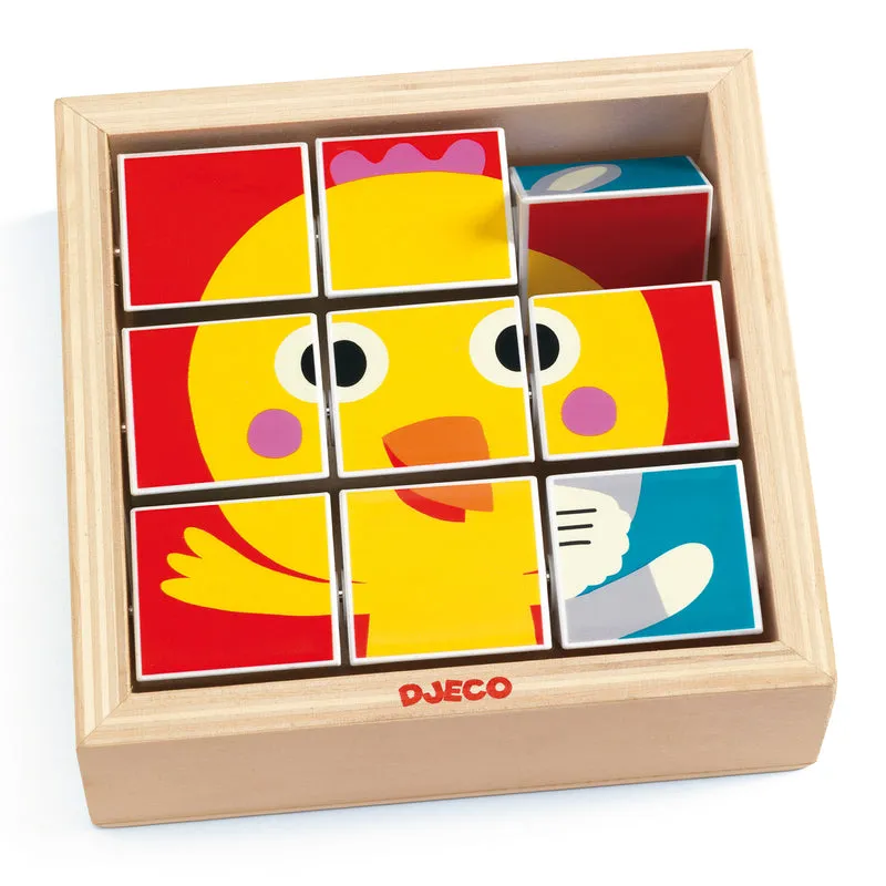 Tournifarm Wooden Toddler Puzzle, Djeco