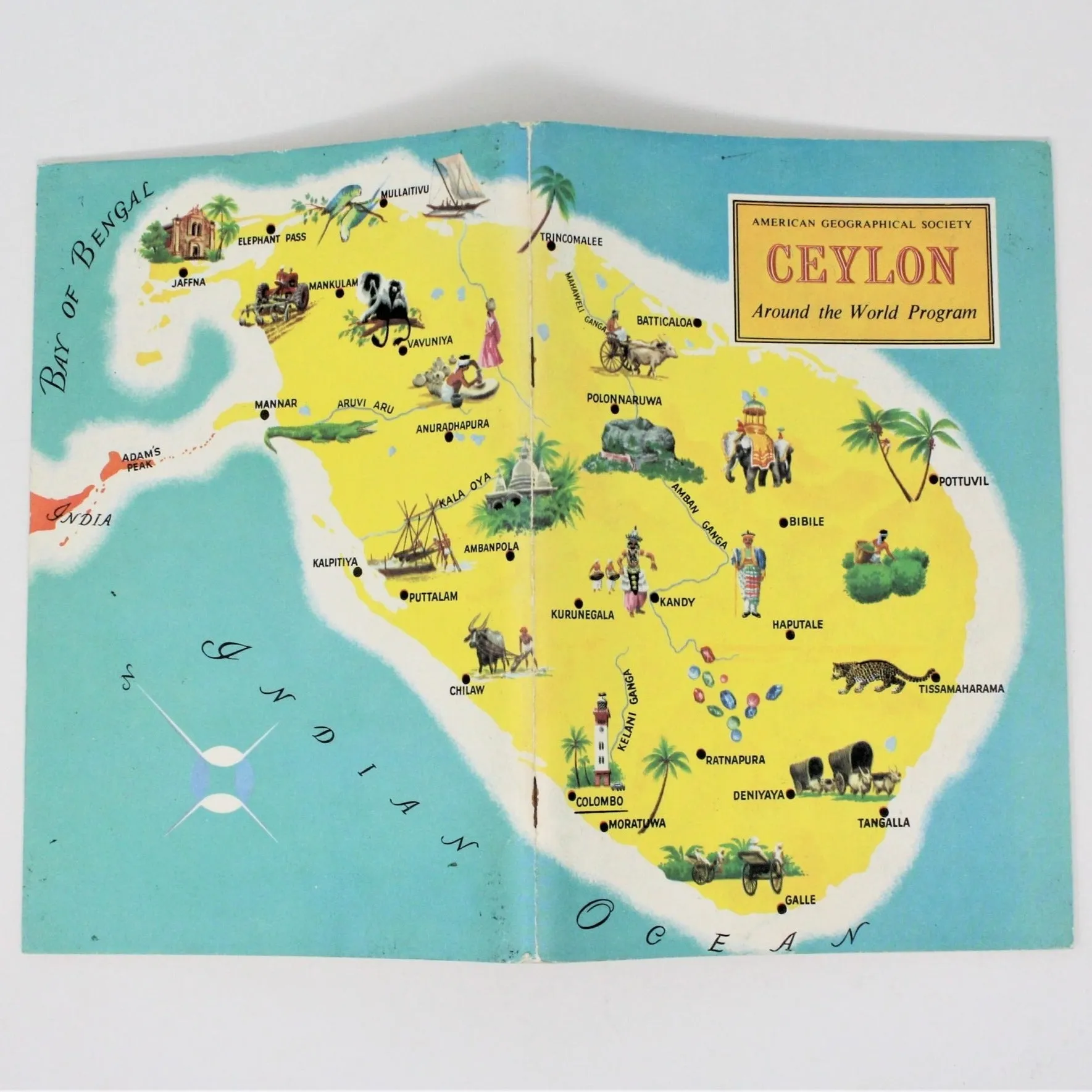 Travel Book, Geographical Society Around the World, Ceylon, 1966