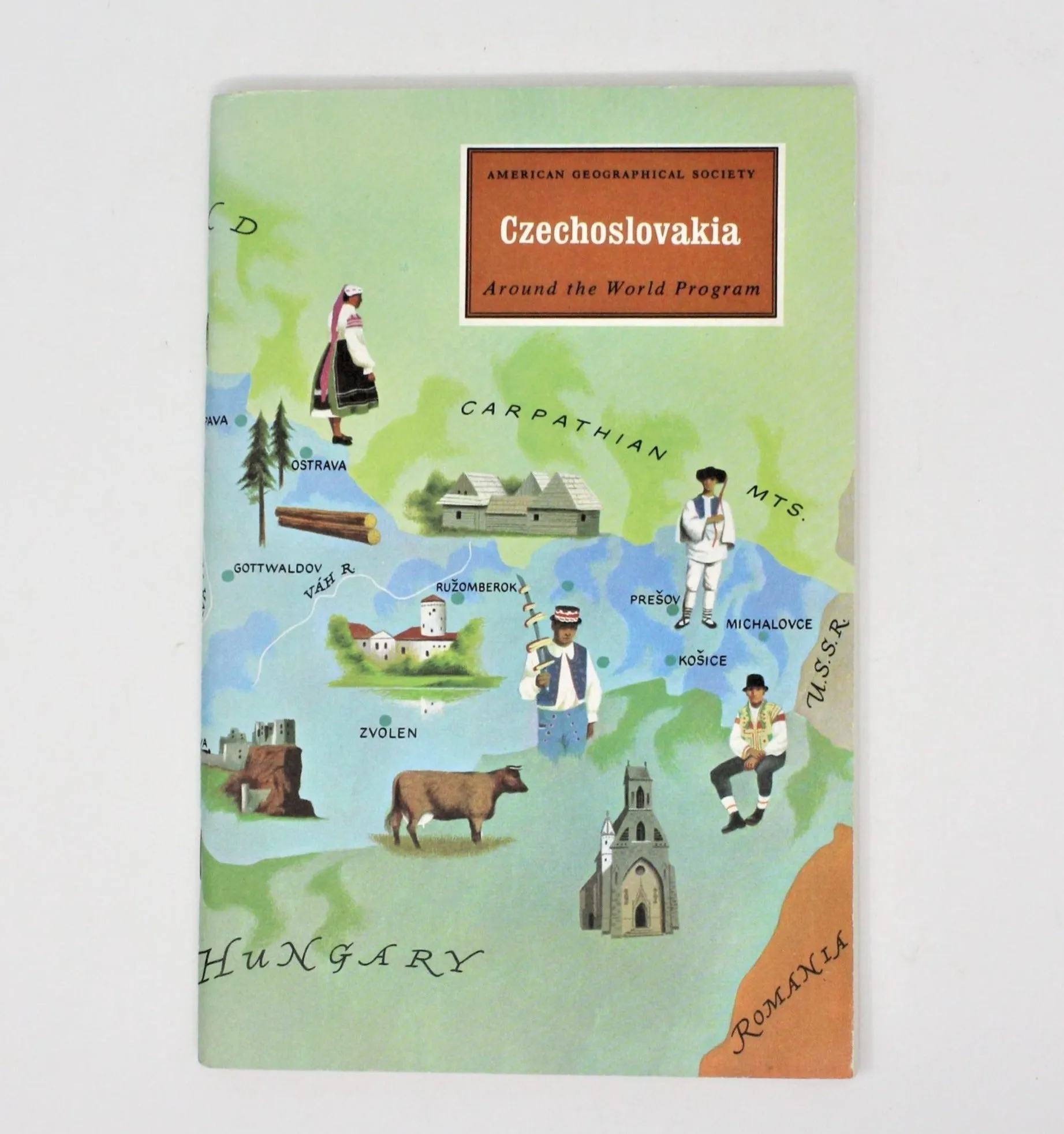 Travel Book, Geographical Society Around the World, Czechoslovakia,1967