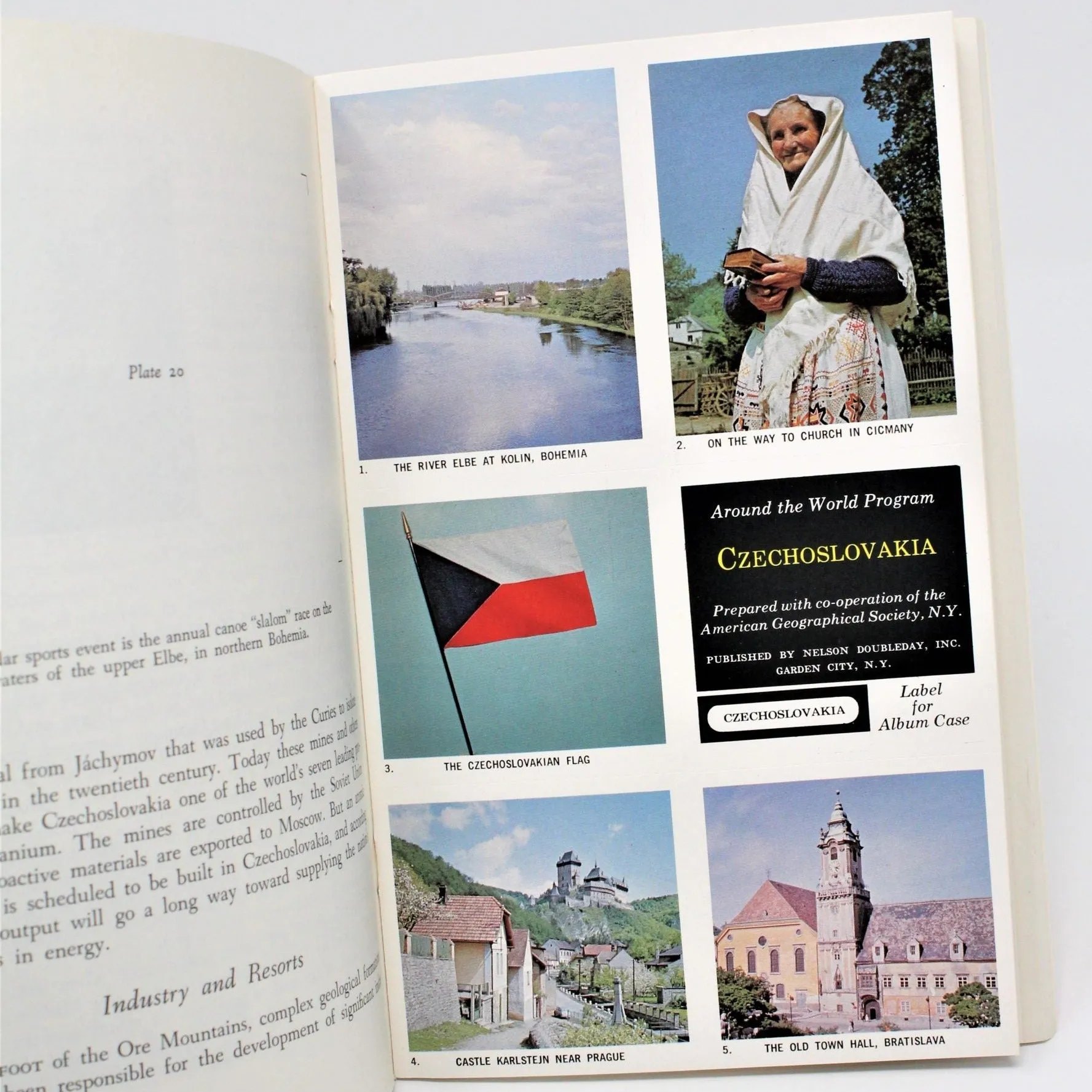 Travel Book, Geographical Society Around the World, Czechoslovakia,1967