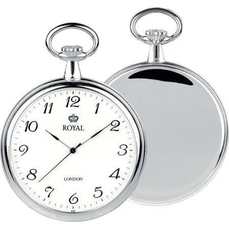 Unisex Silver Quartz Pocket Watch – Reliable Accuracy & Classic Appeal