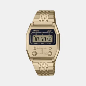 Vintage Unisex Gold Digital Stainless Steel Watch D327 - A1100G-5DF