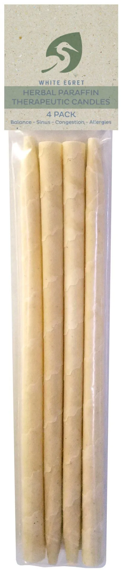 White Egret INC Herbal Paraffin Candles 4 pack Candle