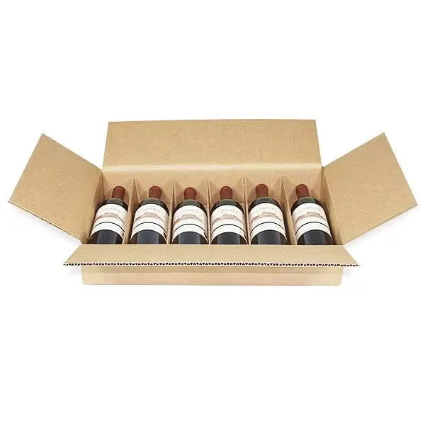 Wine Storage Box Kit - Six (6) Bottle (w/ folding partition)