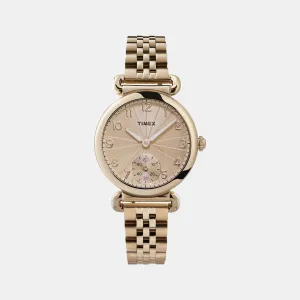 Women Gold Analog Stainless Steel Watch TW2T88600