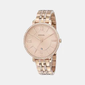 Women's Rose Gold Analog Stainless Steel Watch ES3546