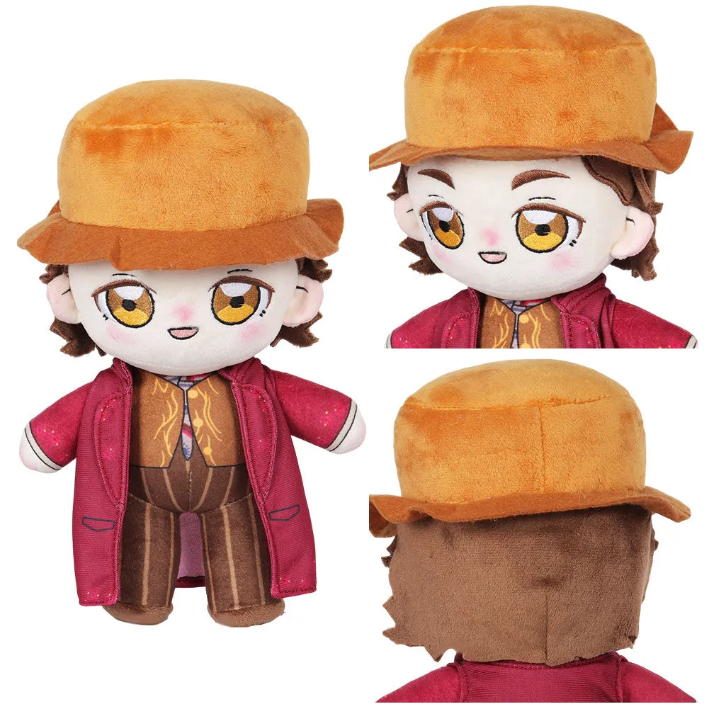 Wonka Cosplay Plush Toys Cartoon Soft Stuffed Dolls Mascot Birthday Xmas Gift