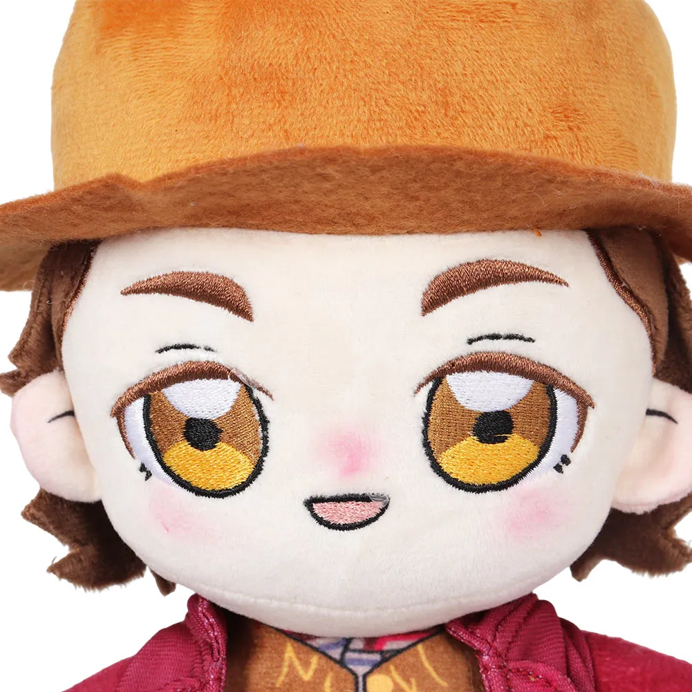 Wonka Cosplay Plush Toys Cartoon Soft Stuffed Dolls Mascot Birthday Xmas Gift