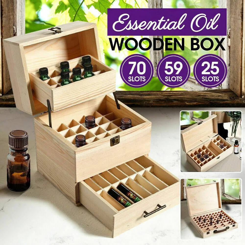 Wooden Essential Oil Storage Box