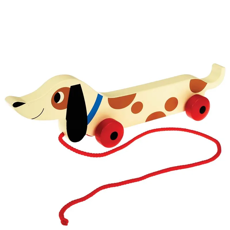 Wooden Pull Toy - Charlie Sausage Dog